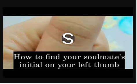 Soulmate's initials on thumb. Things To Know About Soulmate's initials on thumb. 